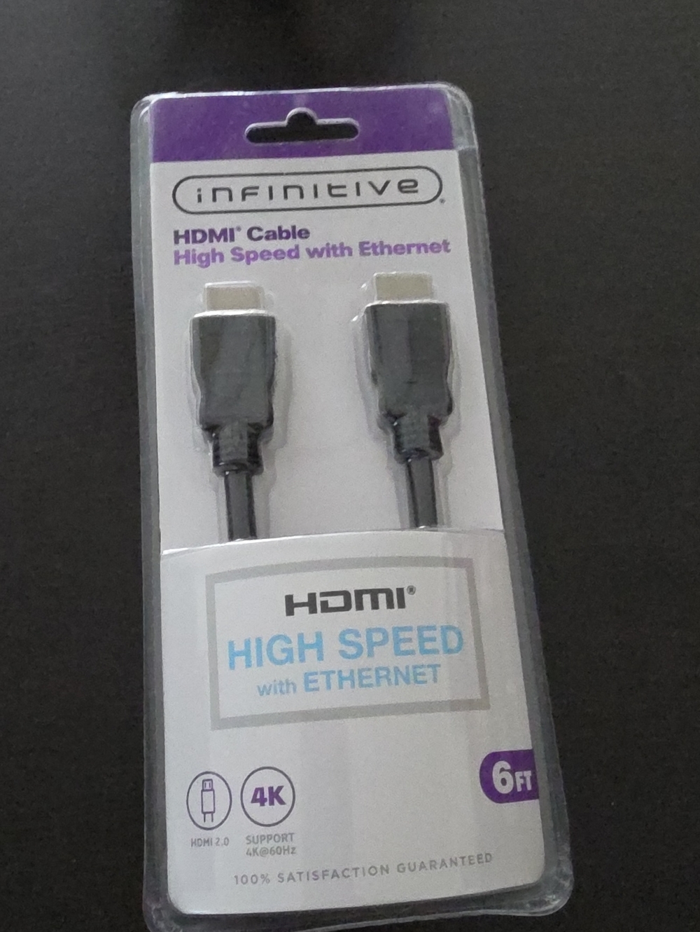 High Speed HDMI Cable with Ethernet - Black (6 ft)